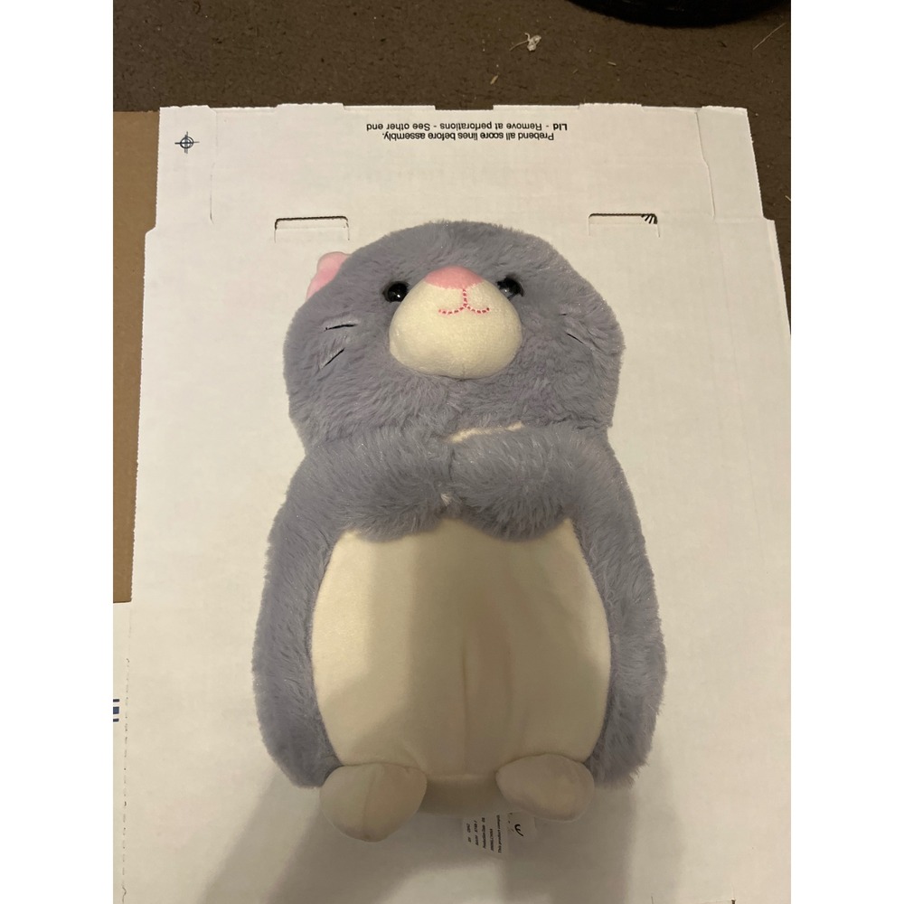 Kellytoy‎ Gray Mouse Plush Stuffed Animal Soft Furry Toy White Belly 8 Inch